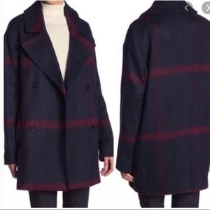 WOOL Tommy Hilfiger Double Breasted Plaid Classic coat ✨🌸HOST PICK 🌸✨